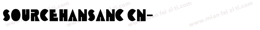SOURCEHANSANC CN字体转换